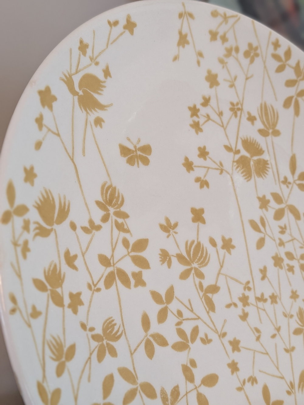 Set of 2 Vintage Sheffield Ironstone Golden Meadow Dinner Plates Wildflowers